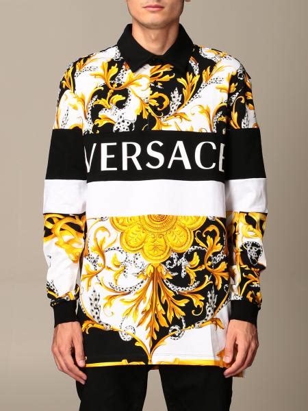 versace polo heren|Versace polo men.